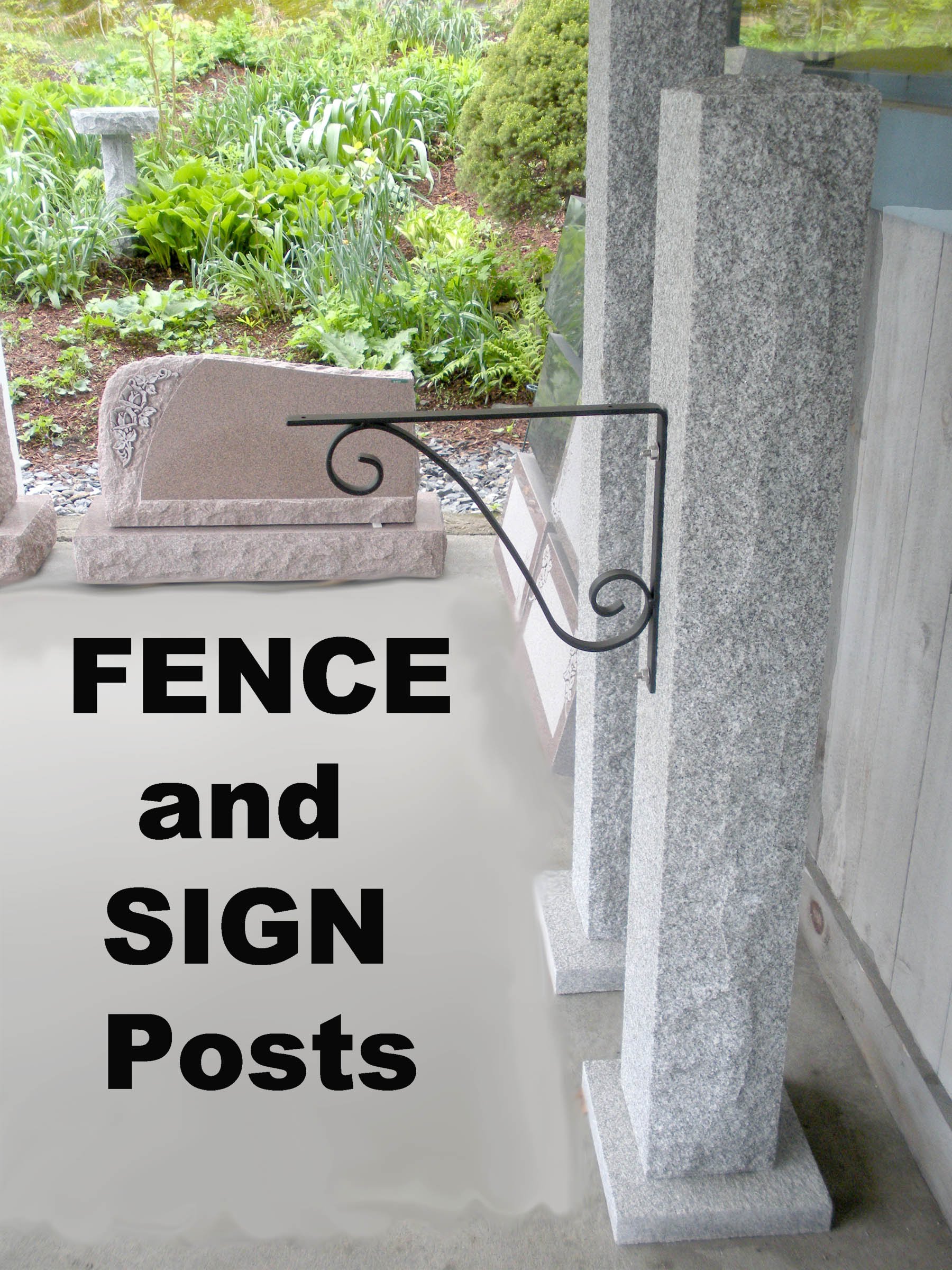 Fence+SignPosts Keene Monument Company