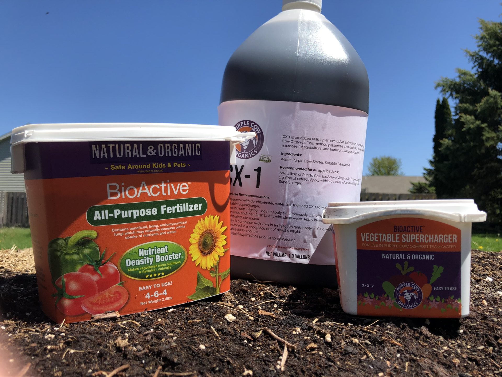 Garlic Complete Organic Fertilization Package Vegetable Supercharger