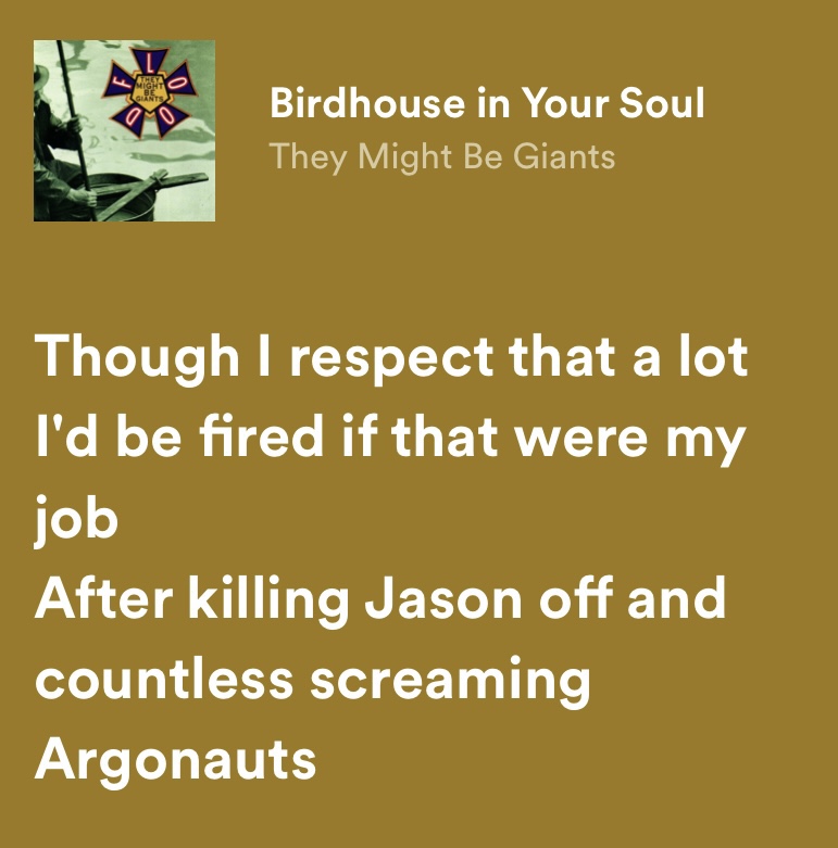 Day 9 Birdhouse in Your Soul (They Might Be Giants) 30ClassicsSongs