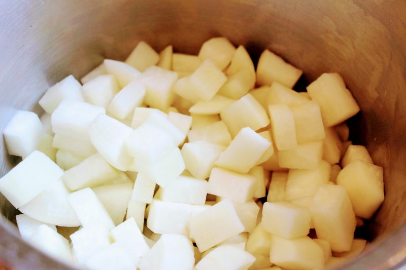 Keto Corned Beef Hash and Eggs with Crispy Turnips GF Low Carb