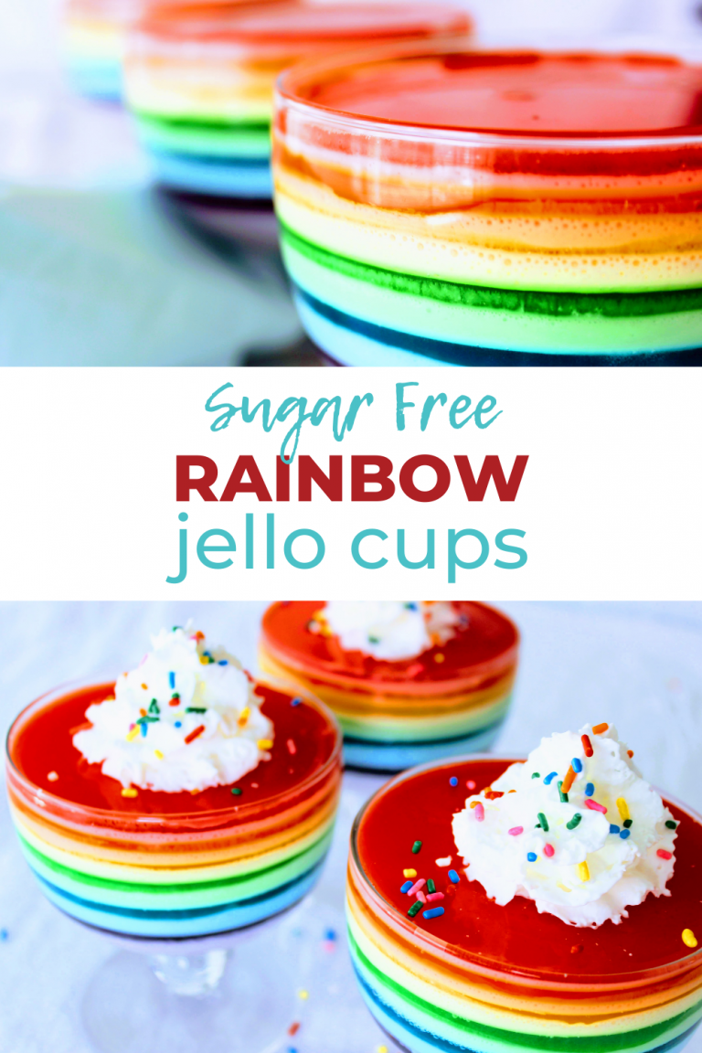 Keto Rainbow Sugar Free Jello Cups Keen for Keto