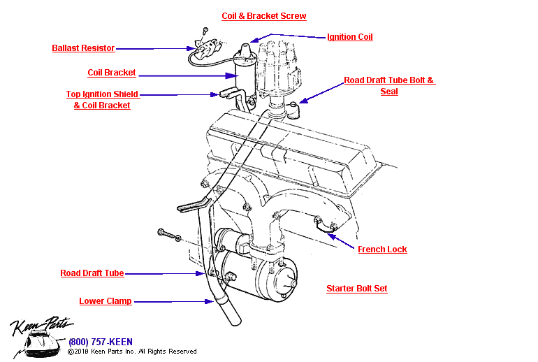 Keen Corvette Parts Diagrams