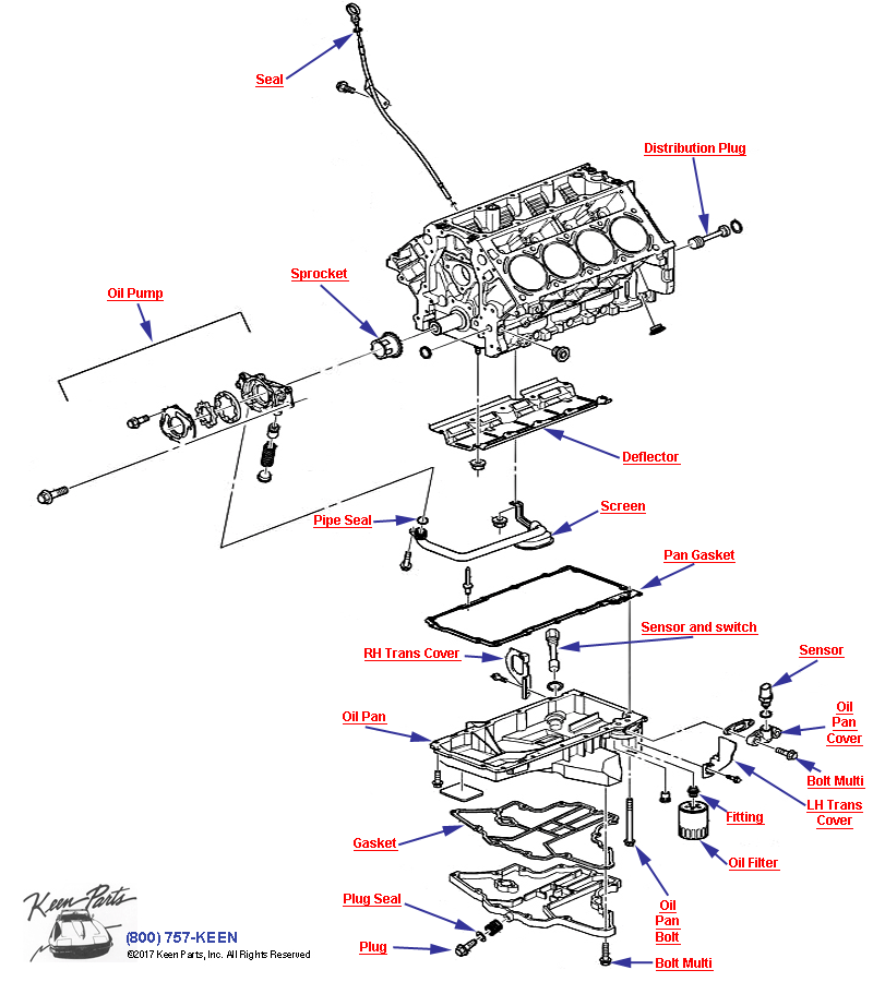 Keen Corvette Parts Diagrams