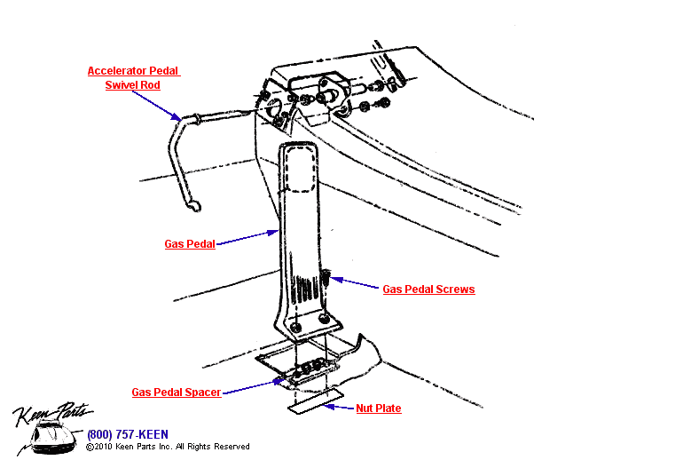 Keen Corvette Parts Diagrams