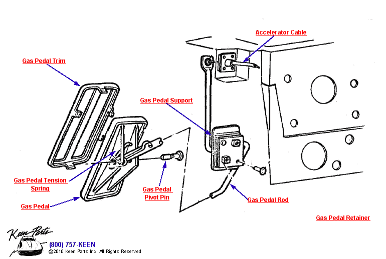 Keen Corvette Parts Diagrams