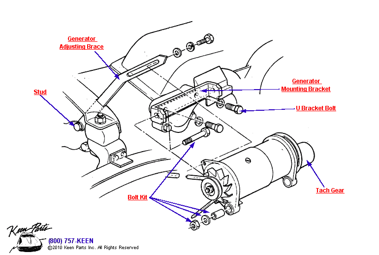 Keen Corvette Parts Diagrams