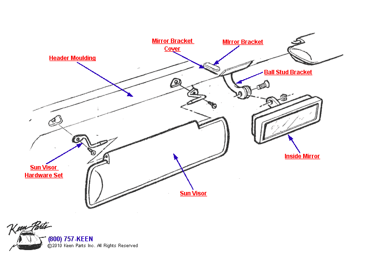 Keen Corvette Parts Diagrams