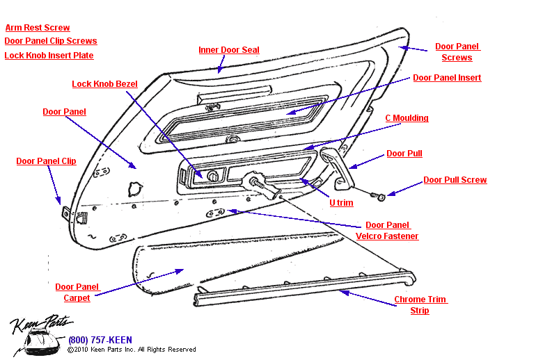 Keen Corvette Parts Diagrams