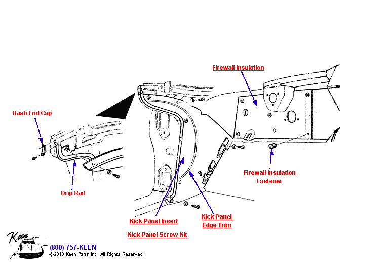 Keen Corvette Parts Diagrams