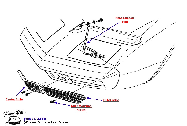 Keen Corvette Parts Diagrams
