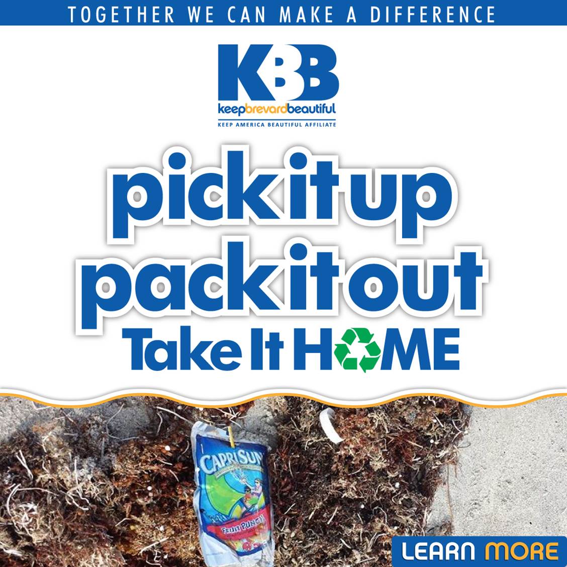 New Push to Keep Brevard Beautiful Pick it Up, Pack it Out Keep
