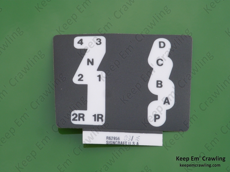 R62956 Shift Decal Pattern Keep 'Em Crawling