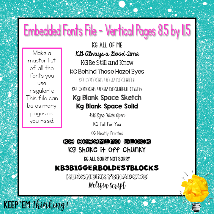 FONT HACK FOR TEACHERS USING FONTS WITHOUT THE DOWNLOAD Keep ‘em