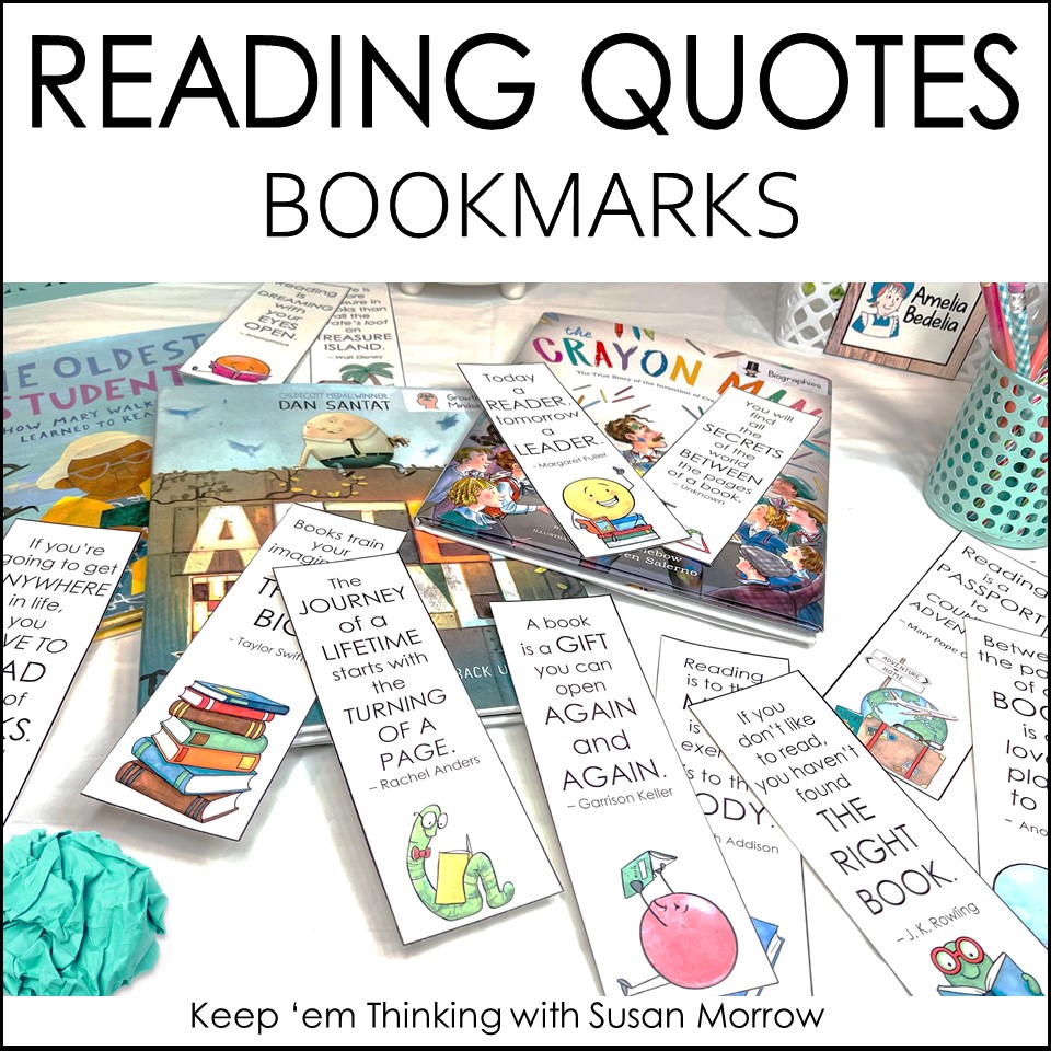 READINGQUOTESBOOKMARKS Keep ‘em Thinking