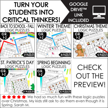 2nd Grade Logic Puzzles | Printable Logic Puzzles & Critical Thinking