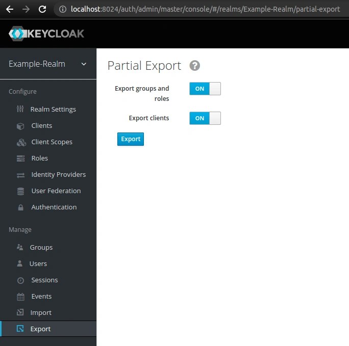 Keycloak in Docker 2 How to import a Keycloak realm