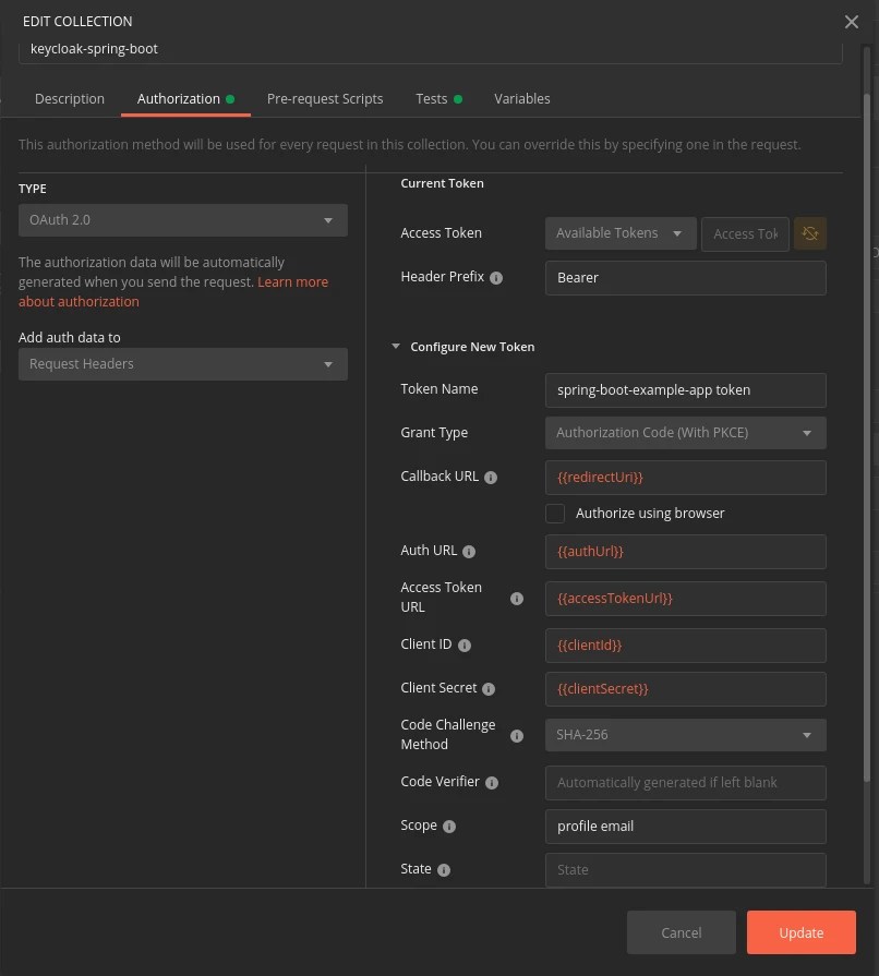 Kecloak in Docker 7 How to authorize requests via Postman