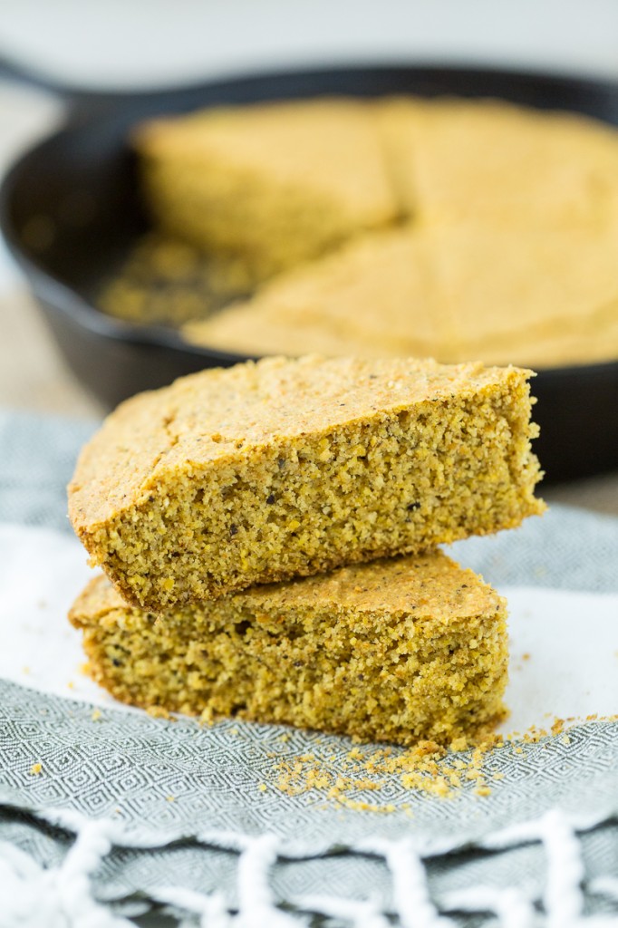Vegan, GlutenFree Skillet Cornbread