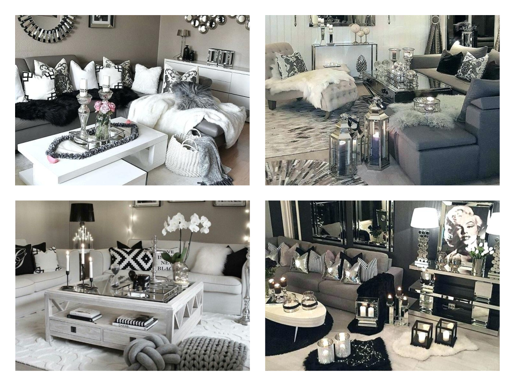Black White Grey Living Room Design