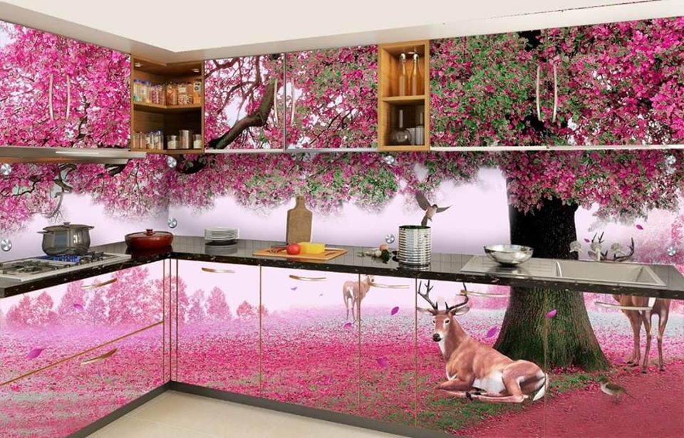 Contemporary Kitchen Wallpapers in 3D Keep it Relax