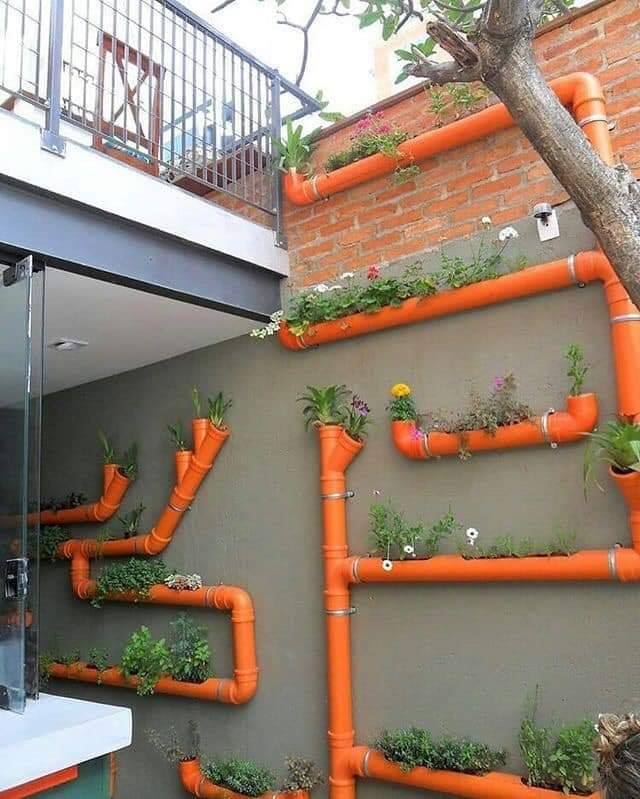 Fancy PVC Pipes Flower Pots Keep it Relax