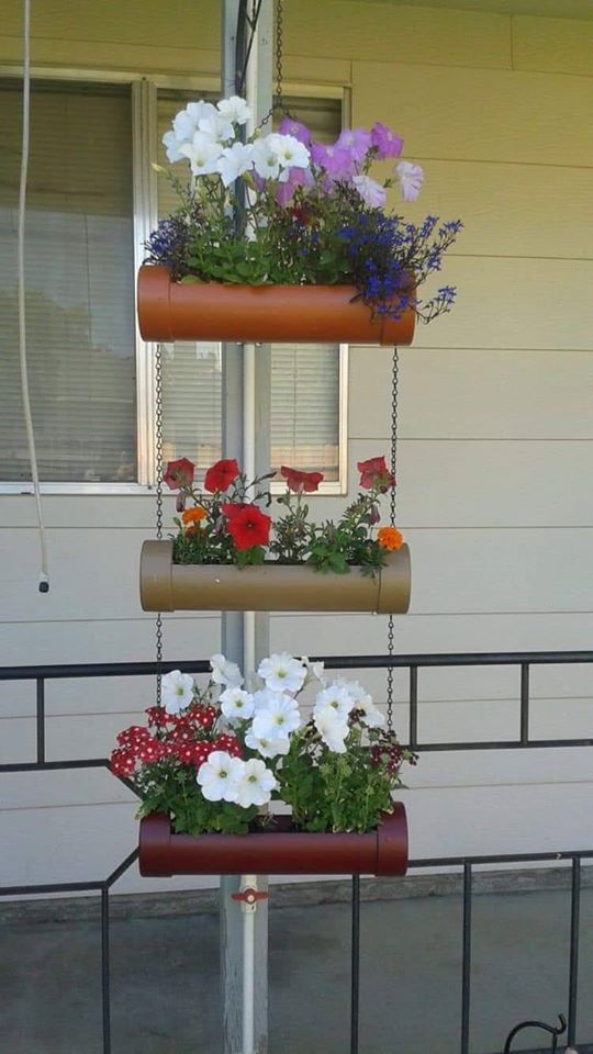 Fancy PVC Pipes Flower Pots Keep it Relax