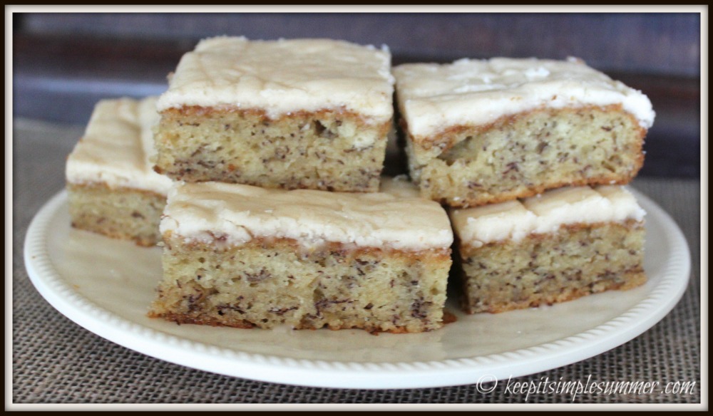 Banana Bread Bars with Brown Butter Frosting Keep It Simple Summer