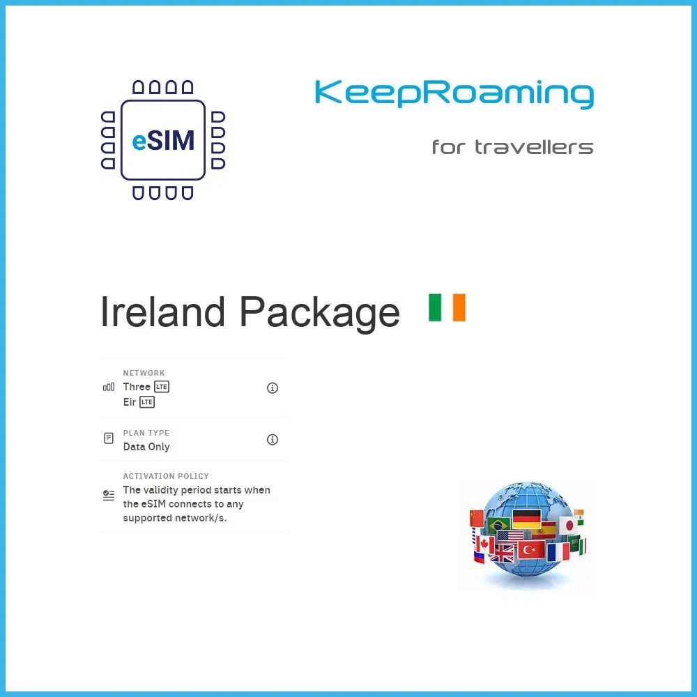 eSIM Data Ireland KeepRoaming