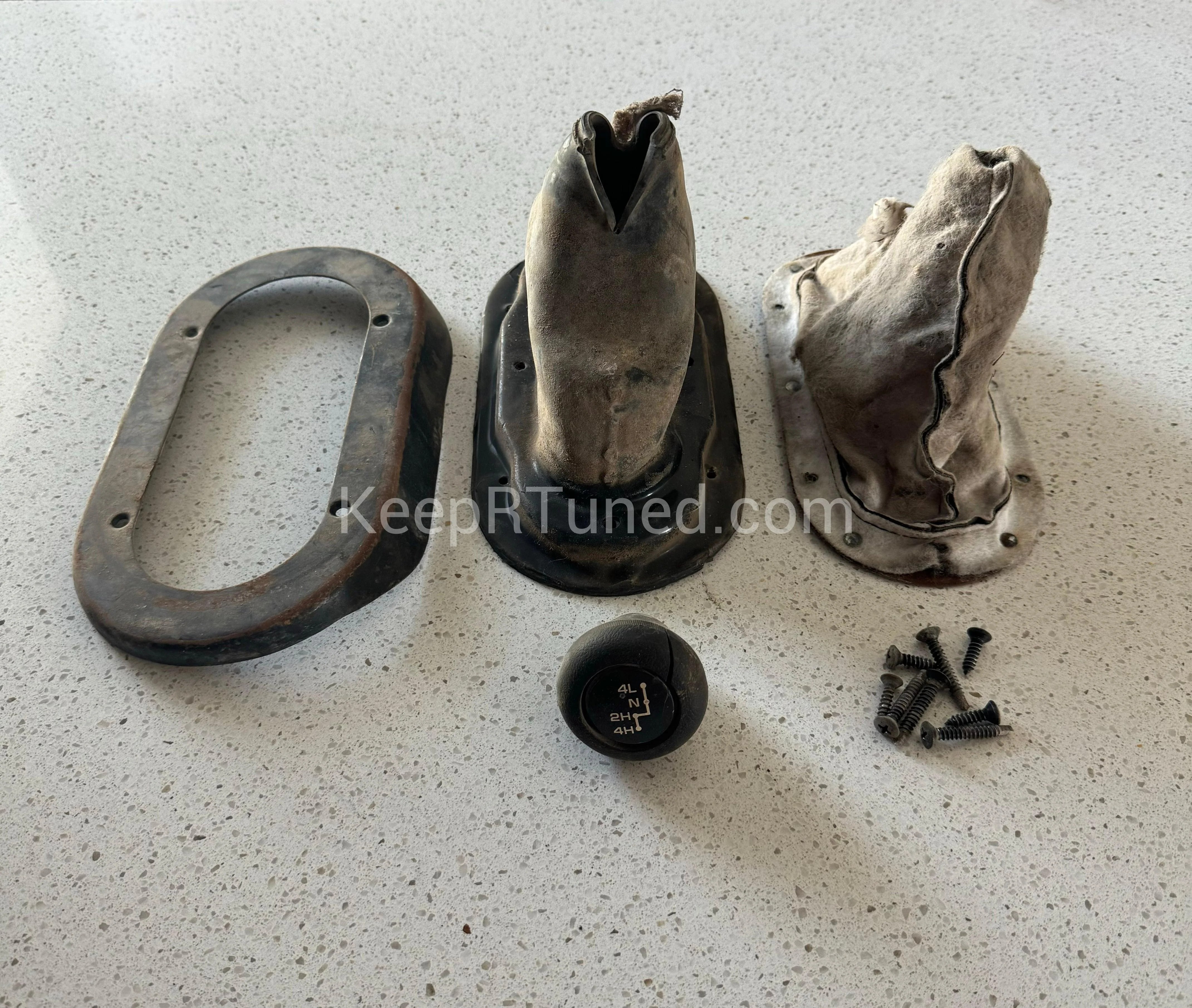 Transfer Case Shifter Boots And Retention Ring with Shift Knob KeepRTuned