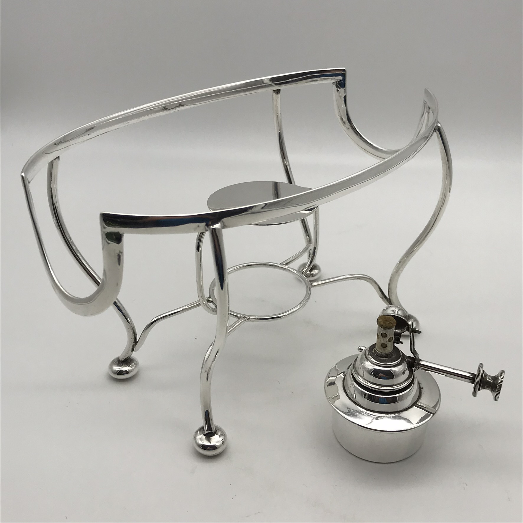 Vintage SilverPlated Food Warmer & French Porcelain Entrée Dish (Pillivuyt) Keepsakes