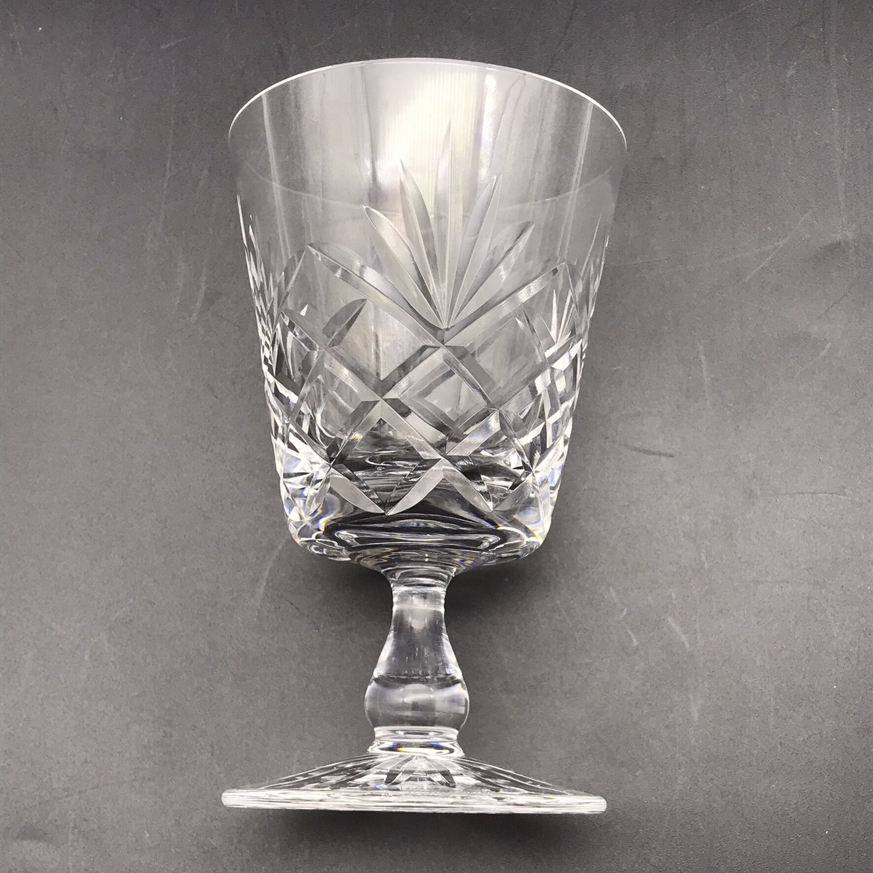 Six Quality ‘Edinburgh’ Crystal Wine Glasses Keepsakes