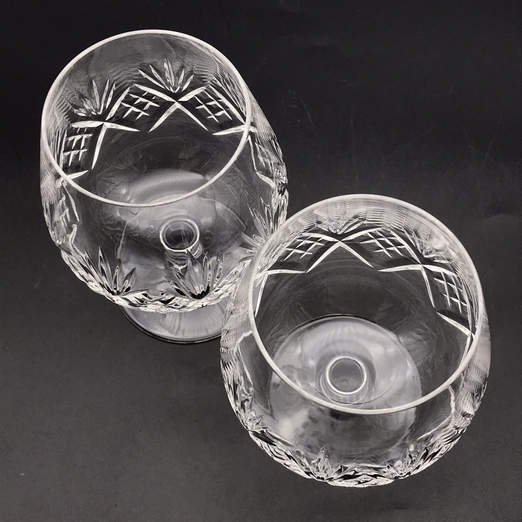 Six CutCrystal ‘Vitria’ Brandy Glasses Keepsakes