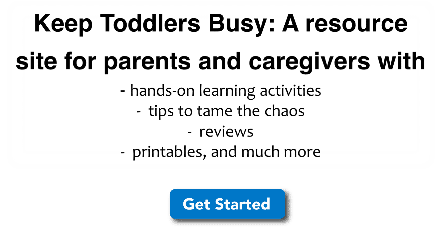 keep toddlers busy Keep Toddlers Busy