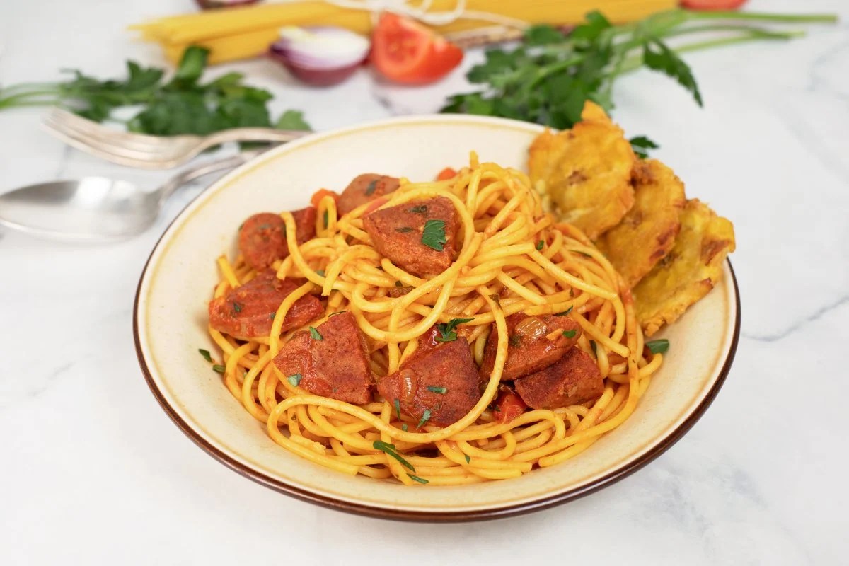 Dominican Spaghetti With Salami Recipe Rich, Hearty, Easy Meal