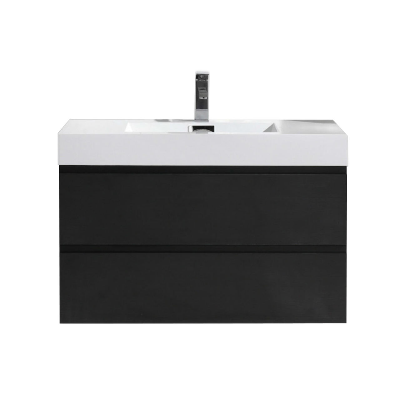 36 Black Bathroom Vanity / Bathroom Vanities 36 Elise Single Square Or