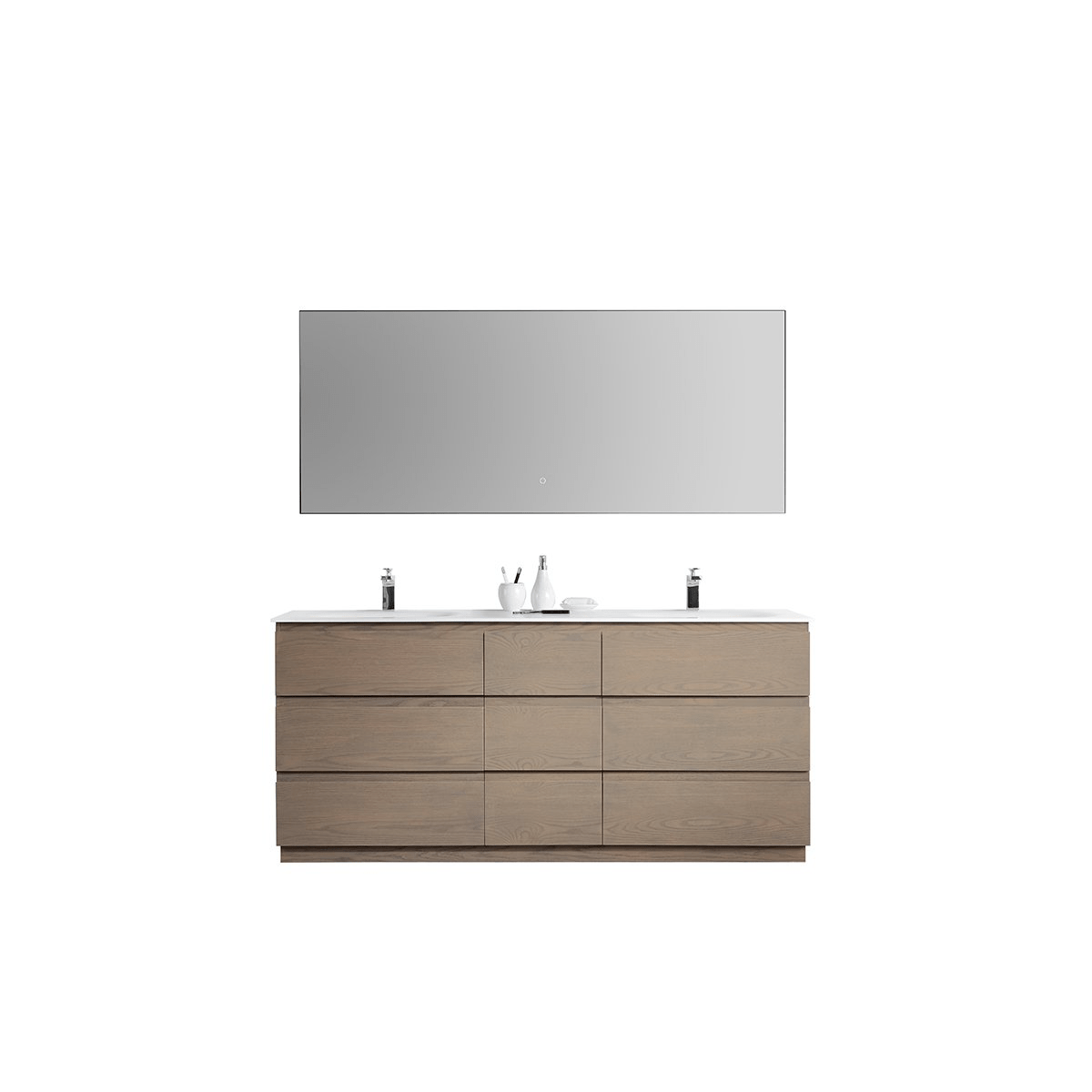 KARTON REPUBLIC ROTHENBURG 72” GOLDEN OAK FREESTANDING MODERN BATHROOM