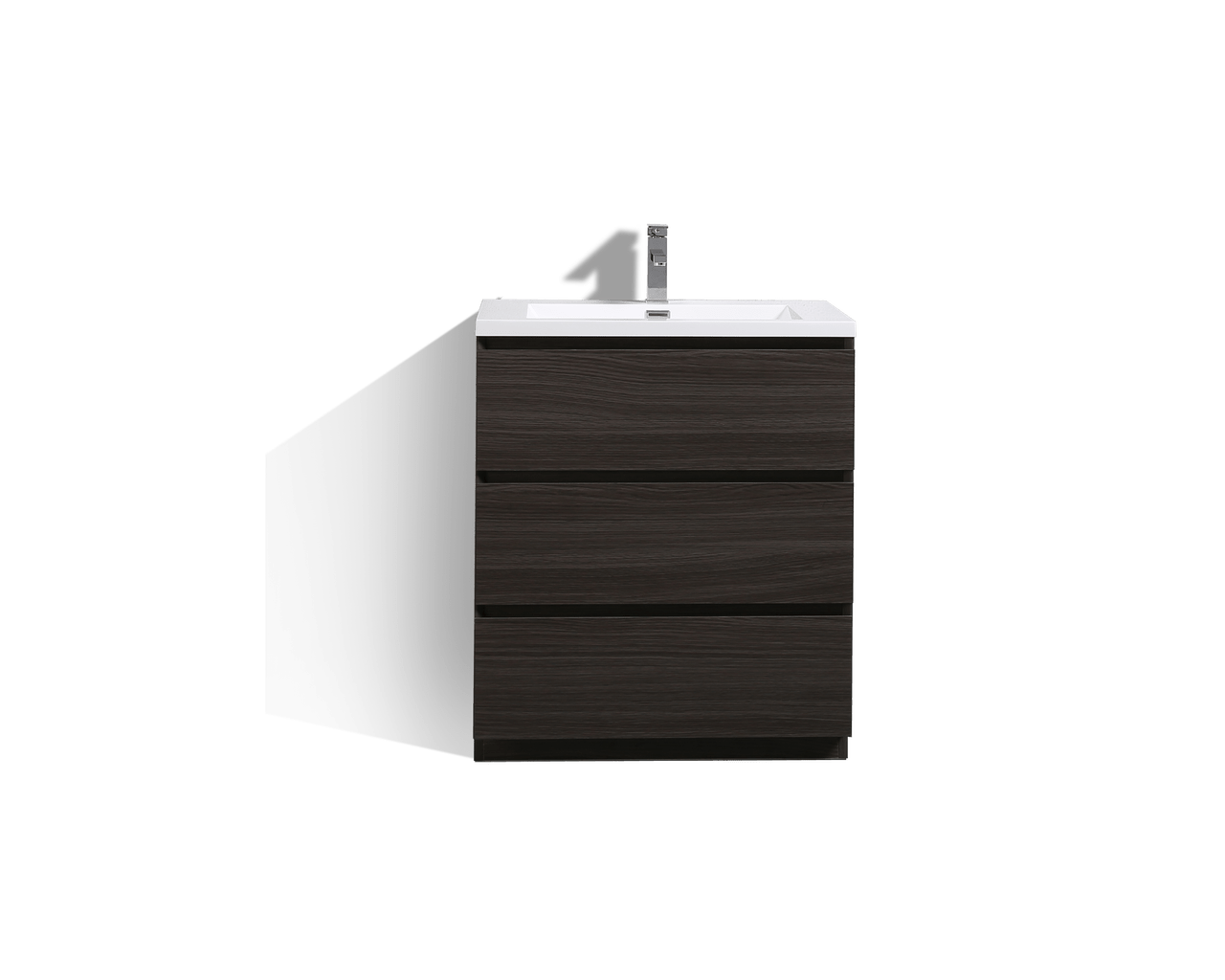 KEETCHEN AUSTIN 30″ DARK GREYOAK MODERN BATHROOM VANITY keetchen