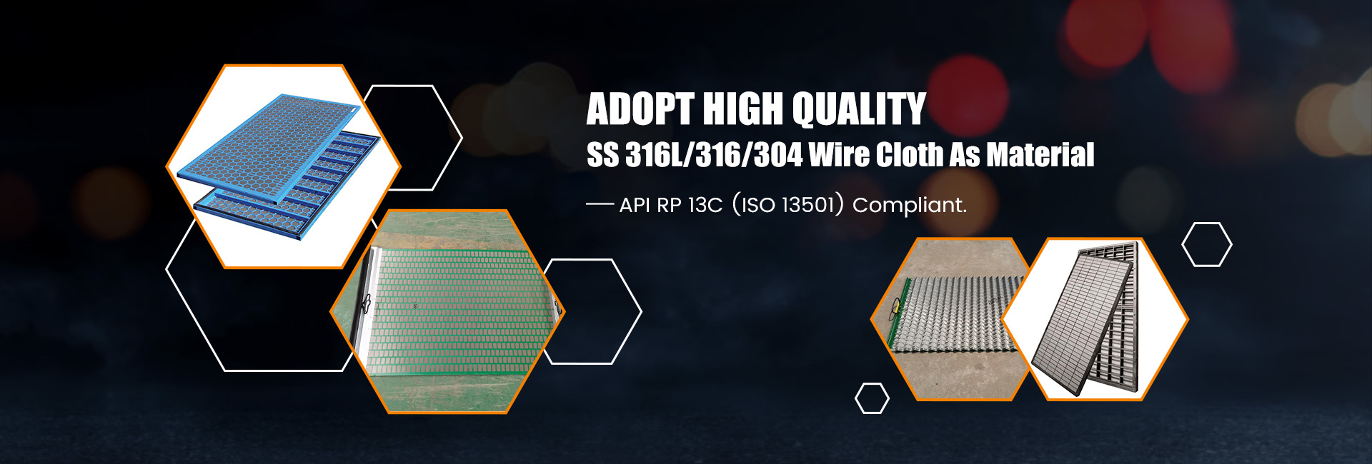 Vortex Shaker Screen, DFE Shaker Screen, Swaco Mamut Shaker Screen