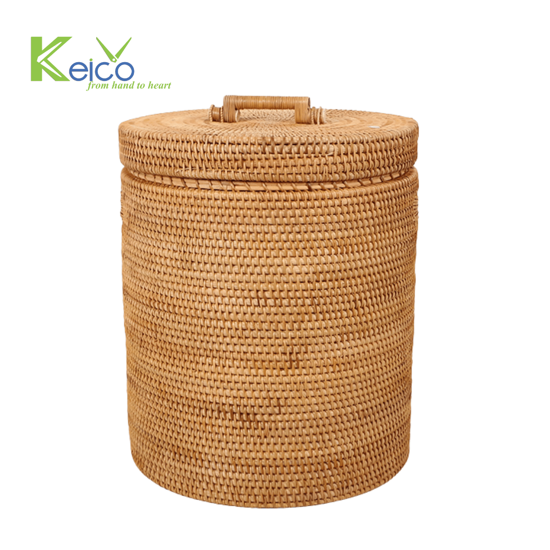 Wholesale rattan storage basket 40x44cm made in Vietnam Vietnam