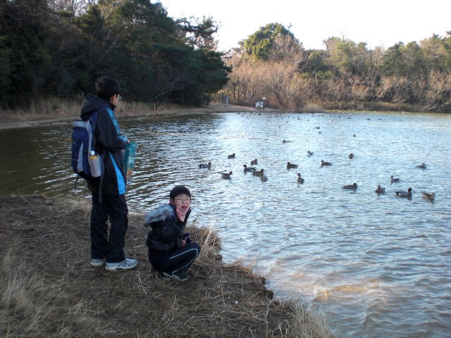 Kei's Gallery なおき日記2012、けんたくん日記2012（2012 2/12 牧野ヶ池探鳥会）
