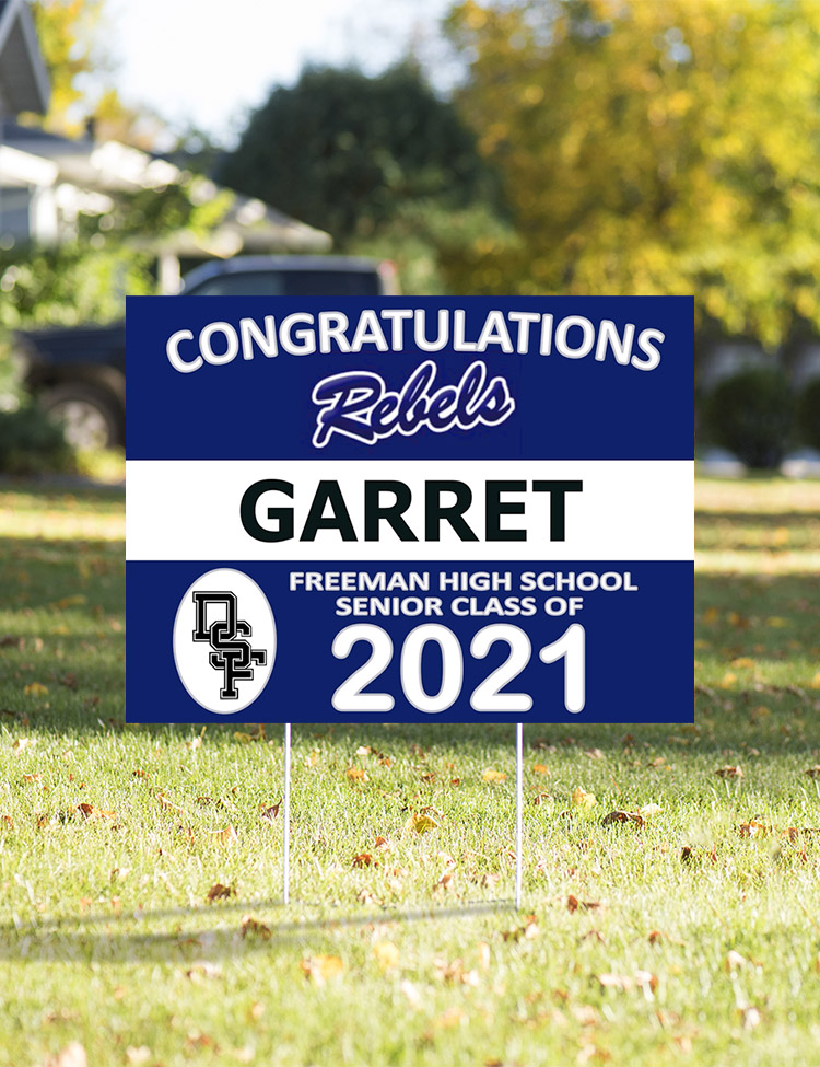 Custom Yard Signs for Graduating Seniors Keith Fabry