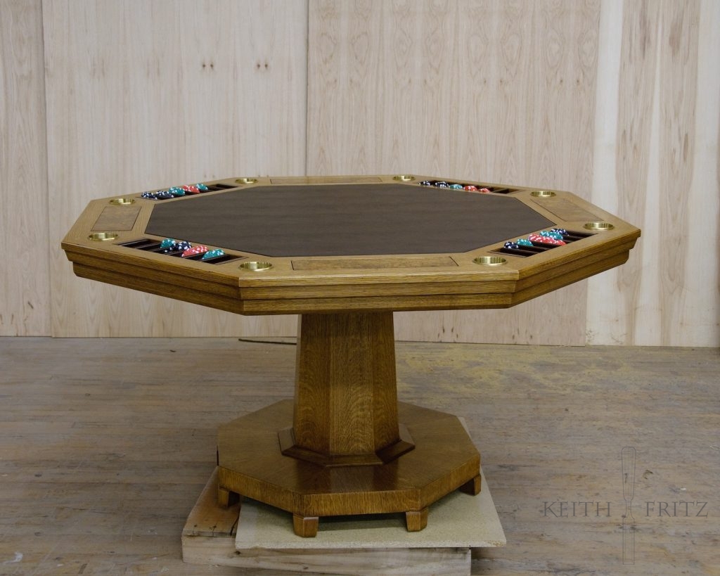 Octagon Poker Table 1 Keith Fritz Fine Furniture