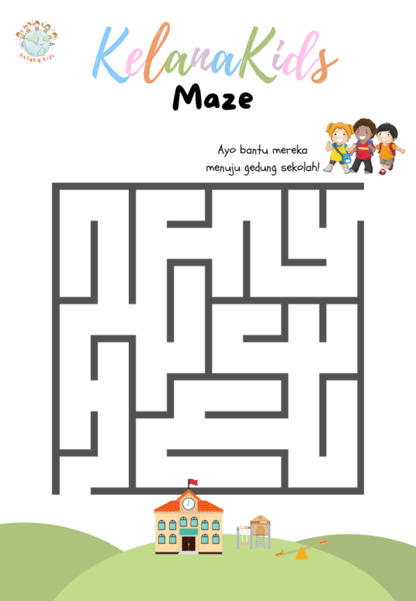 Lembar Kerja Anak TK PAUD Download Di