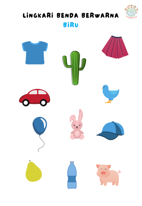 Worksheet Pertamaku PDF Untuk Anak Usia 2 Tahun [Printable]