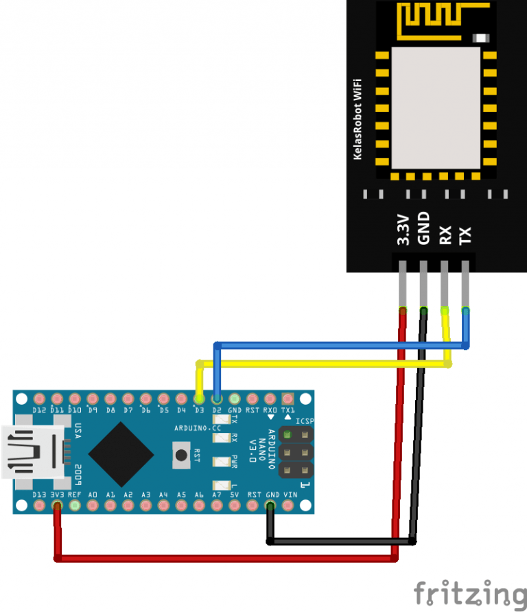 Hubungkan Arduino Uno Nano Mega Dengan WiFi Module Kelas Robot