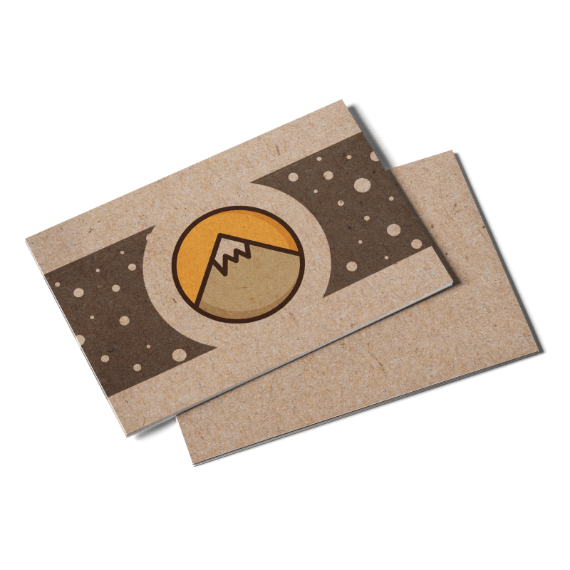 18pt Kraft Paper Postcards Kelgraphics