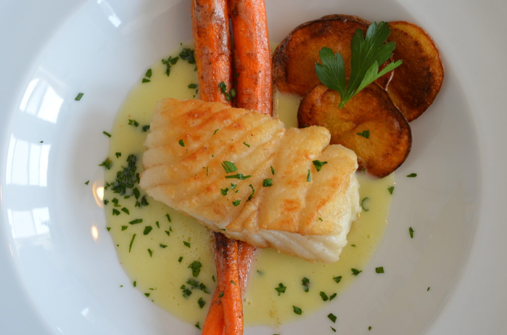 Halibut w/ Honeydew Hollandaise Kellan's Kitchen Personal Chefs