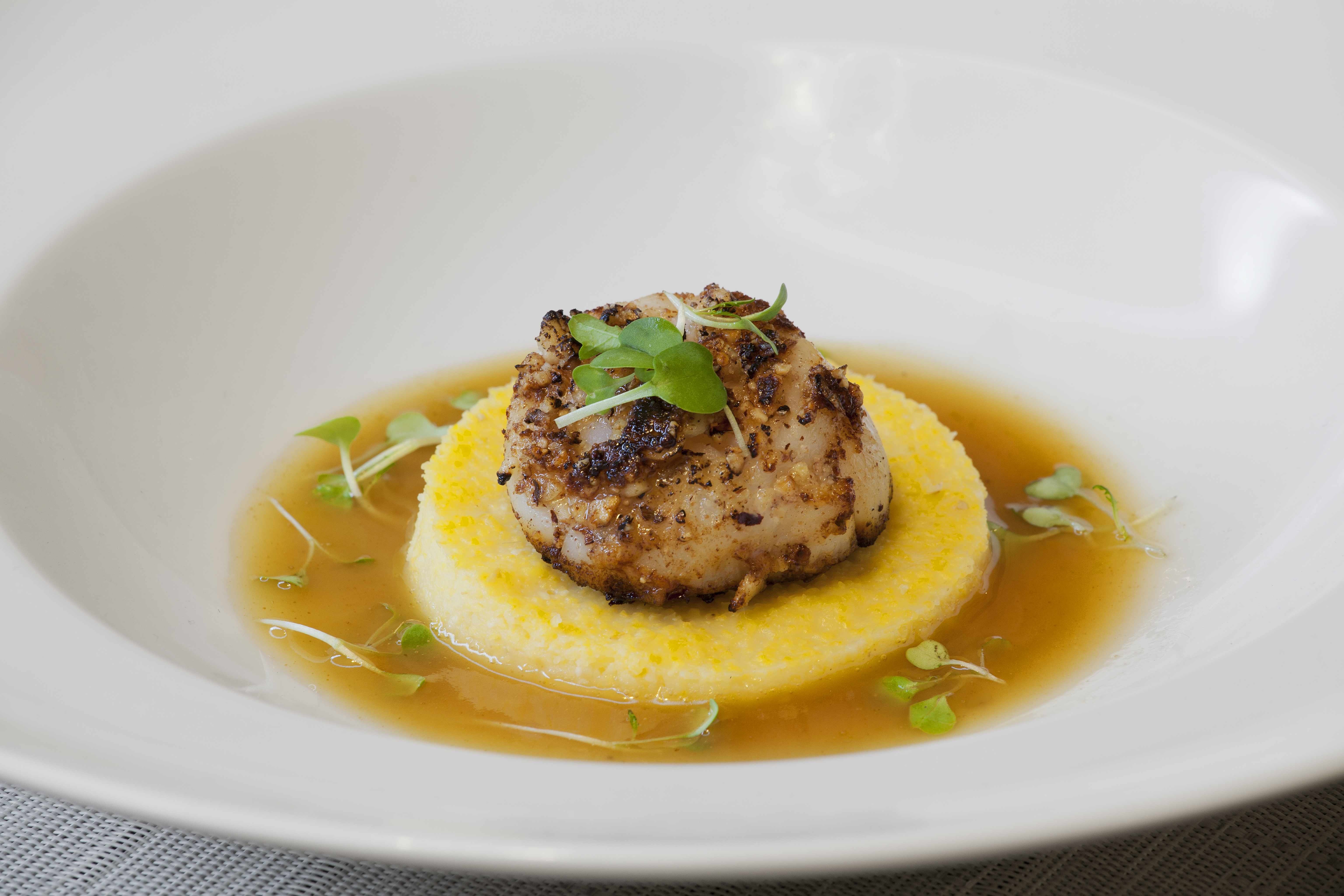 Anejo Scallop with Hazelnut Crust Kellan's Kitchen Personal Chefs