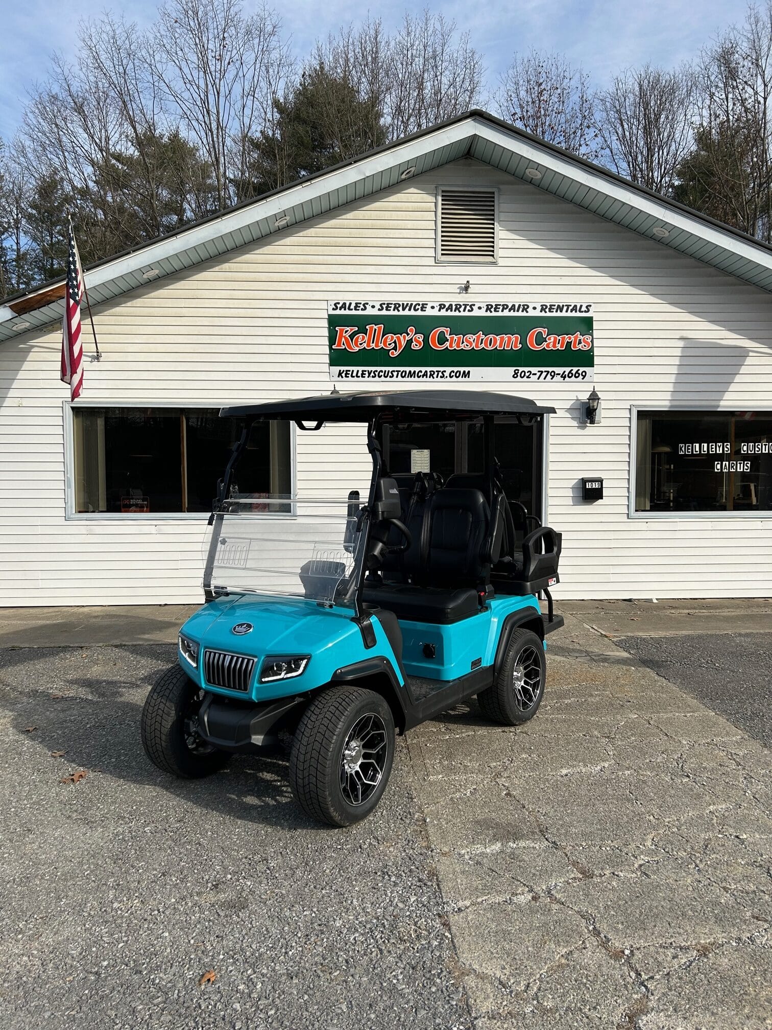 Ranger 2+2 Sky Blue Kelley's Custom Carts