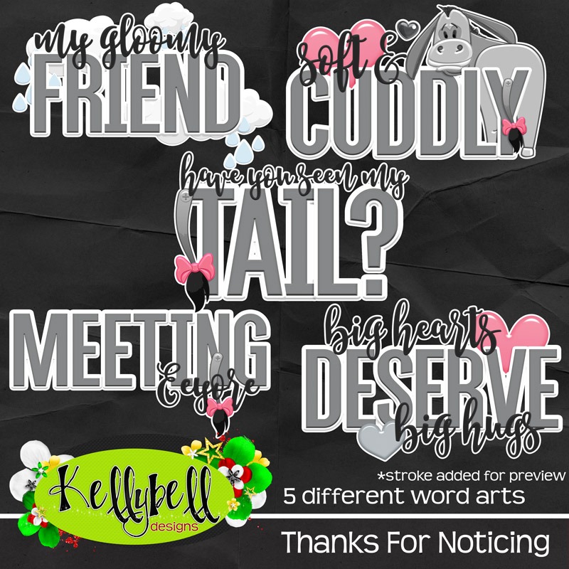 Thanks For Noticing Kit Kellybell Designs